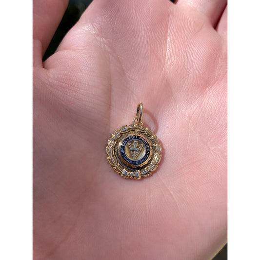 Vintage Solid 14k Yellow Gold Sigillum College Charm