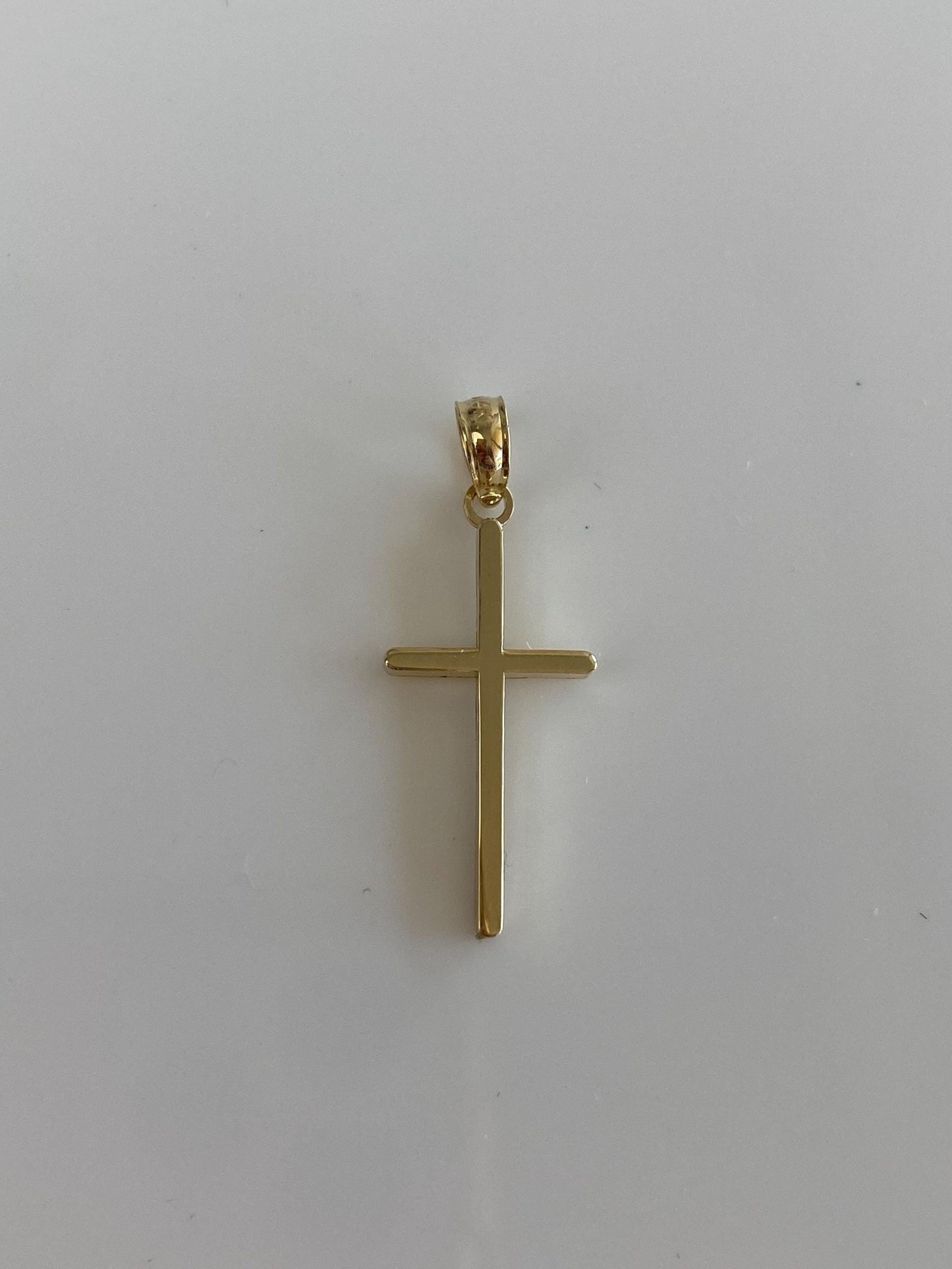 Vintage 14k Yellow Gold Cross Charm