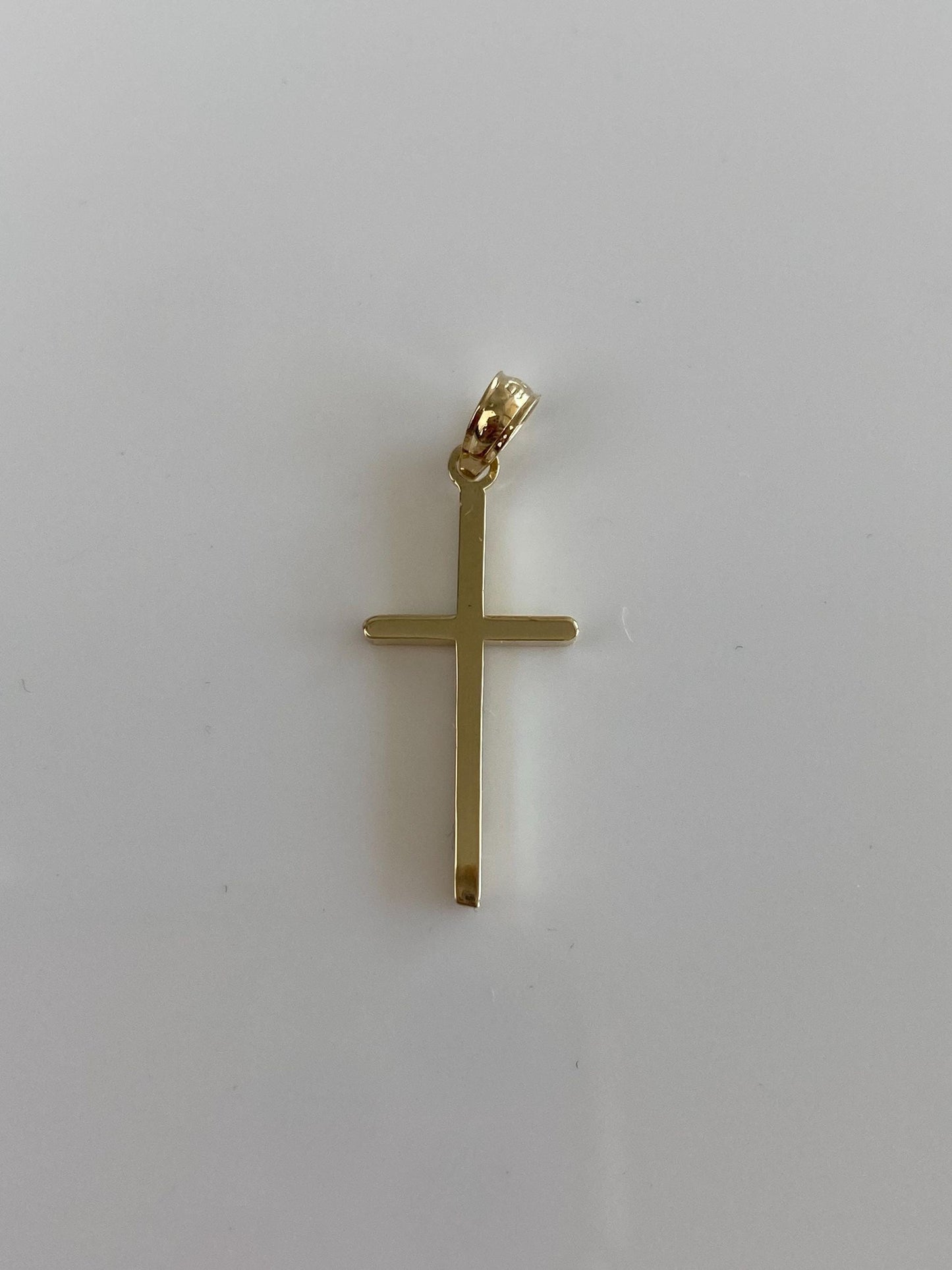 Vintage 14k Yellow Gold Cross Charm