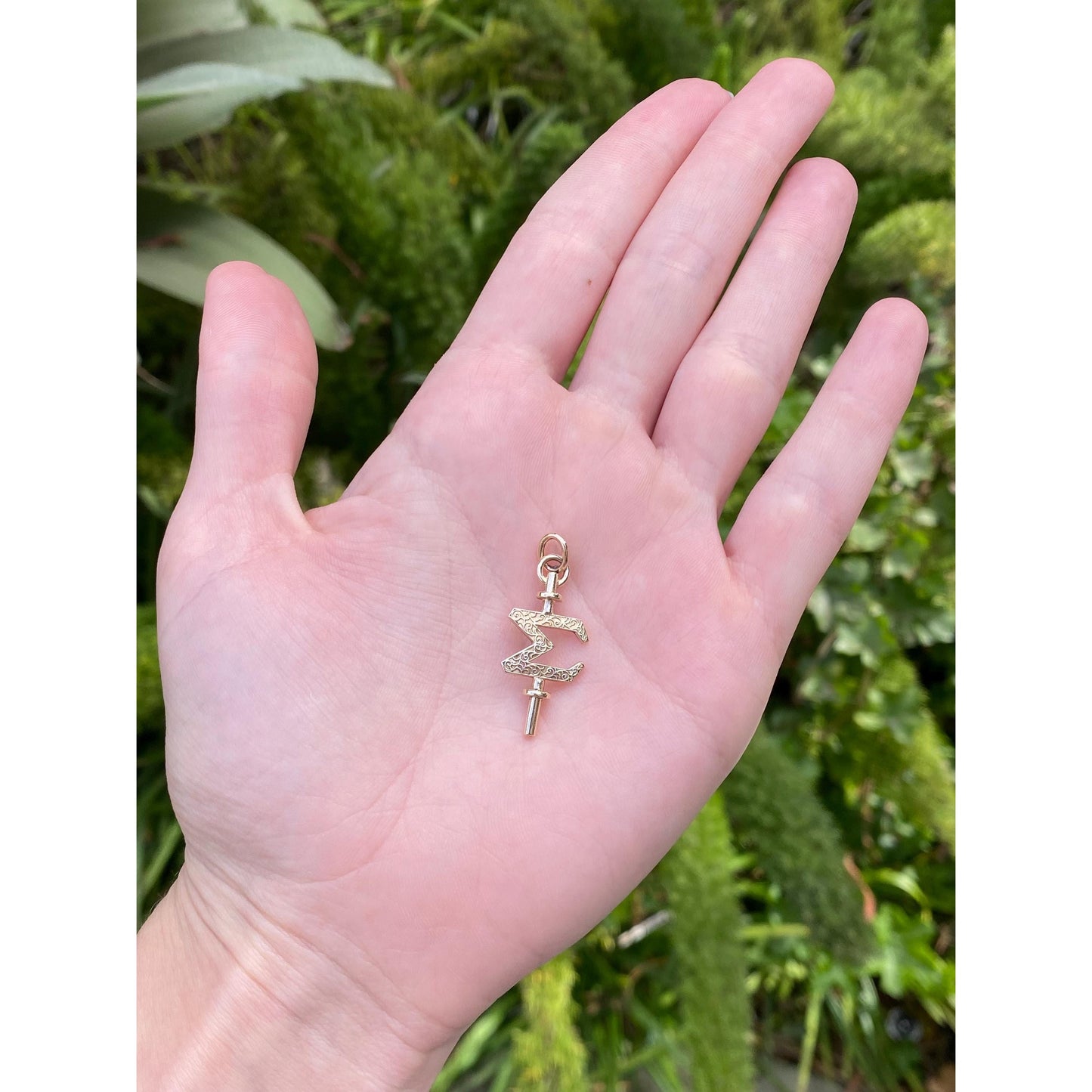 Vintage Solid 10k Yellow Gold 1949 Key Charm