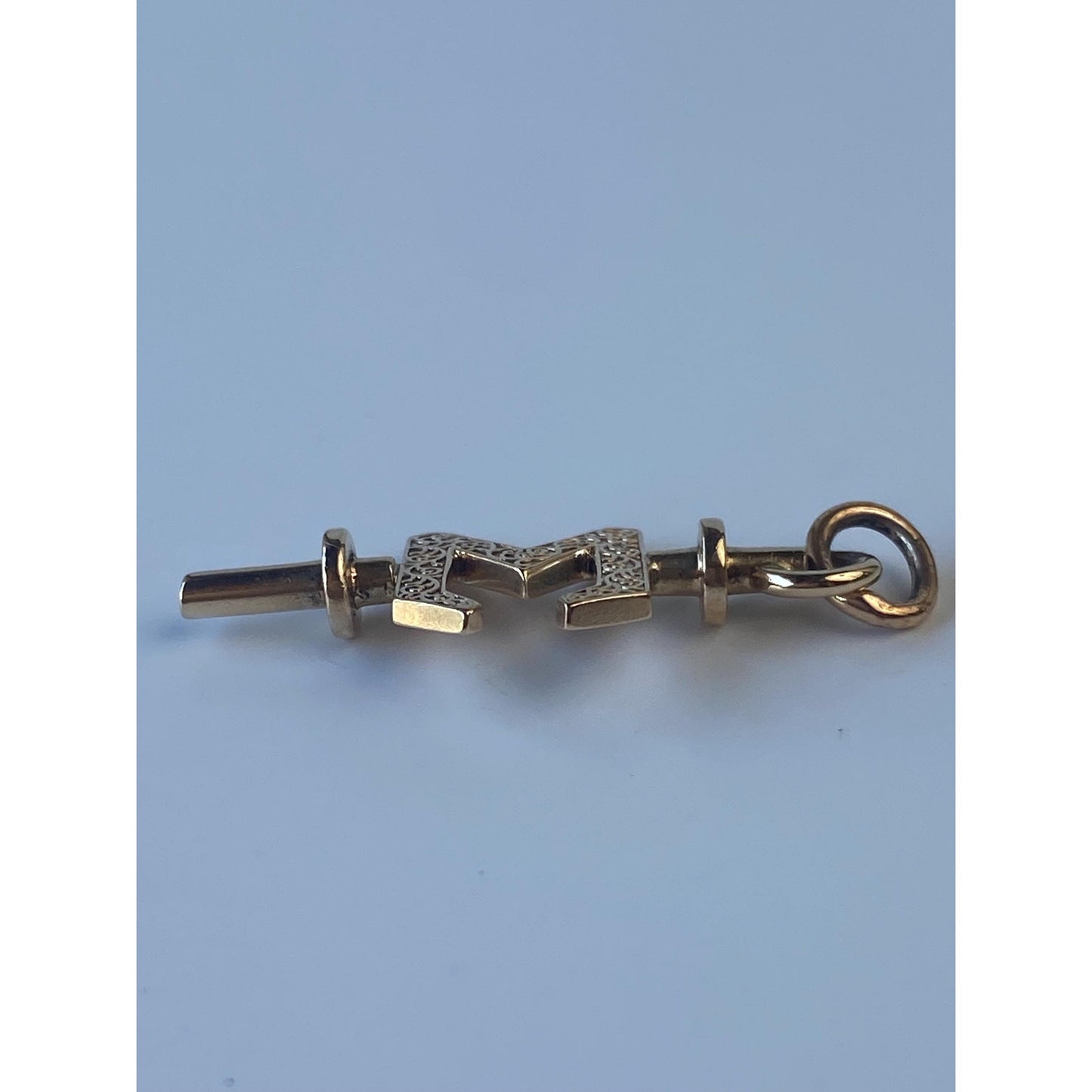 Vintage Solid 10k Yellow Gold 1949 Key Charm