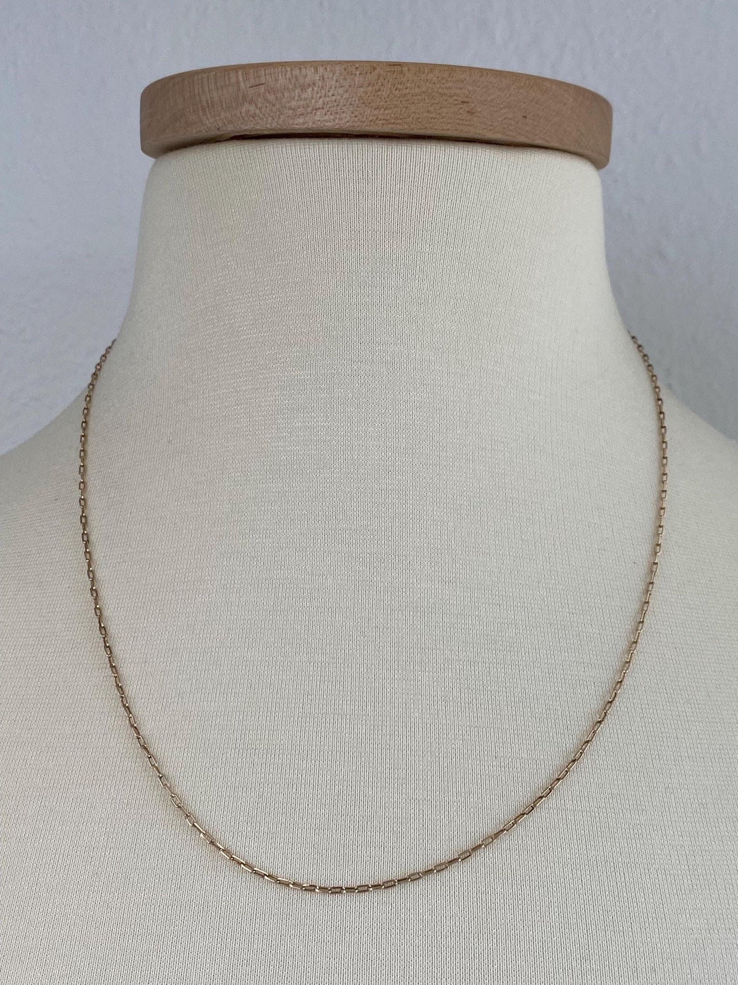 Vintage Solid 9k Rosey Gold Biker Link Chain Necklace - 20.5 inches