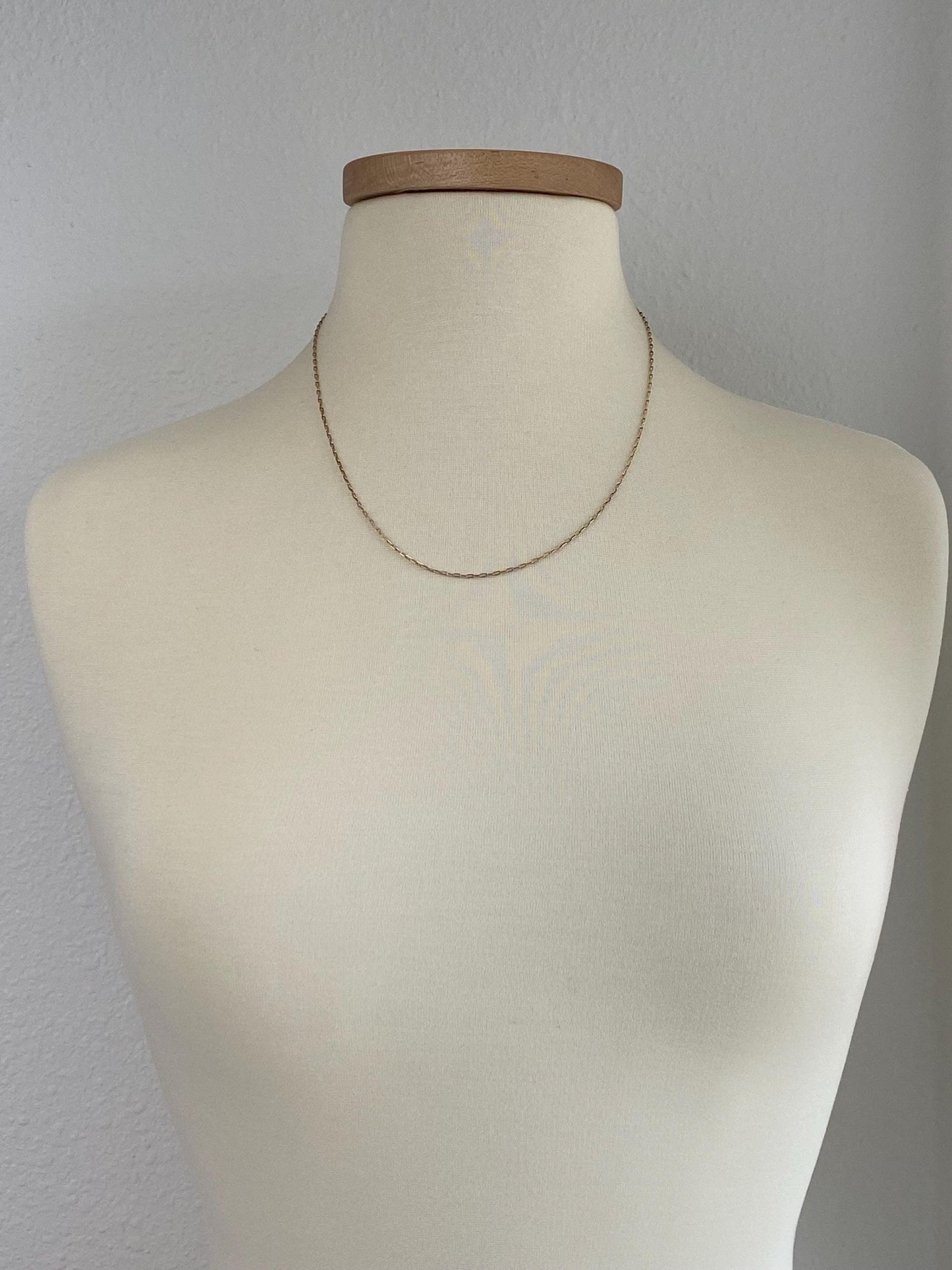 Vintage Solid 9k Rosey Gold Biker Link Chain Necklace - 20.5 inches