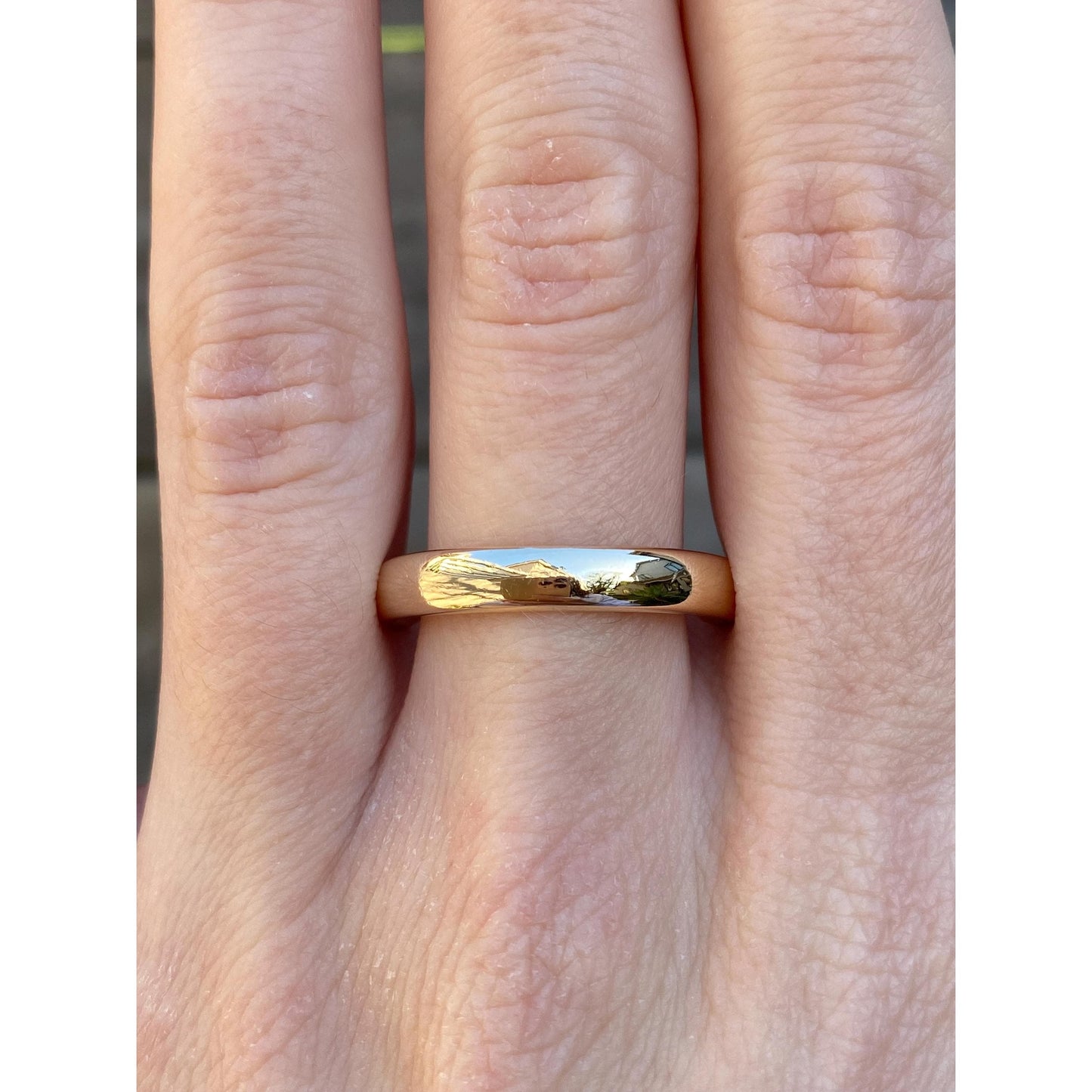 Vintage Solid 14k Yellow Gold Ring Band - Size 11.5