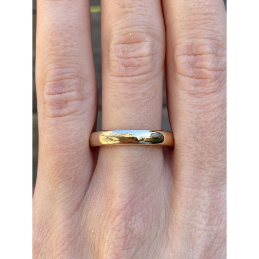 Vintage Solid 14k Yellow Gold Ring Band - Size 11.5