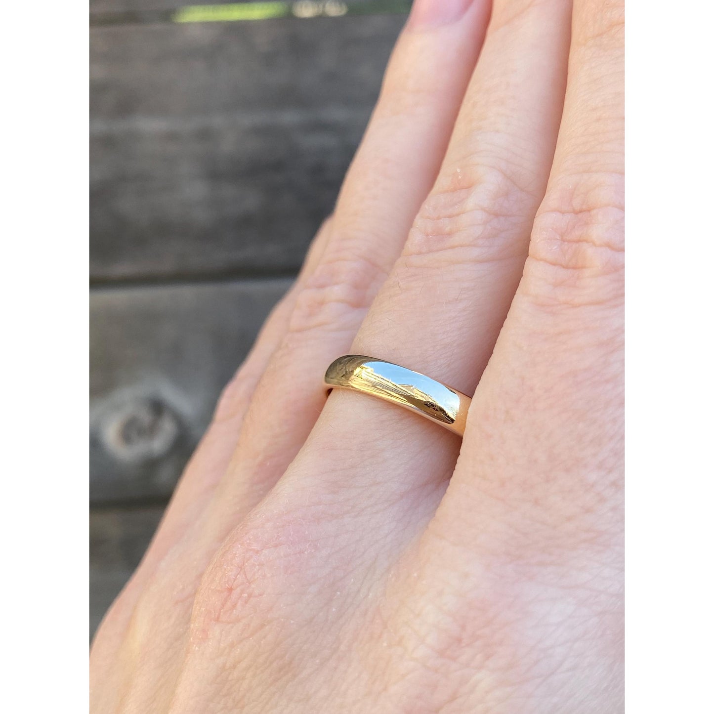 Vintage Solid 14k Yellow Gold Ring Band - Size 11.5