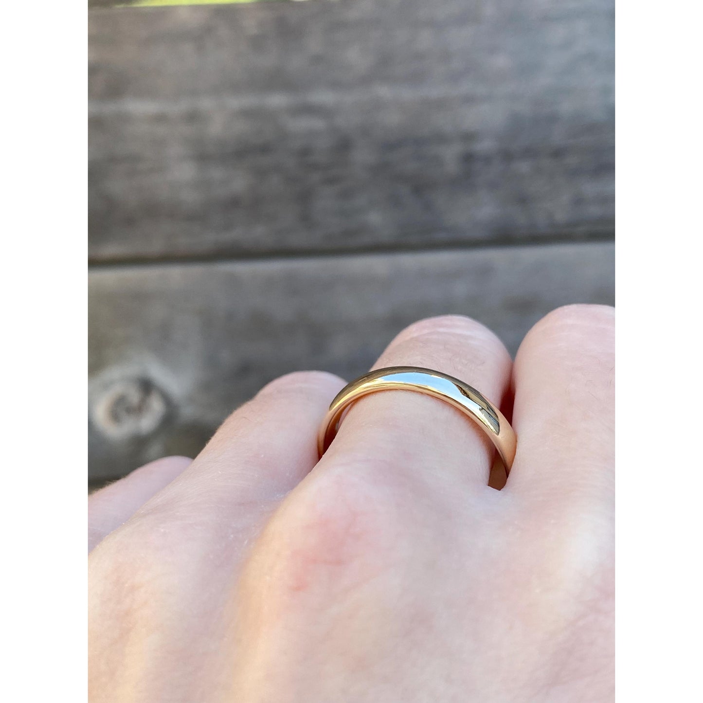 Vintage Solid 14k Yellow Gold Ring Band - Size 11.5