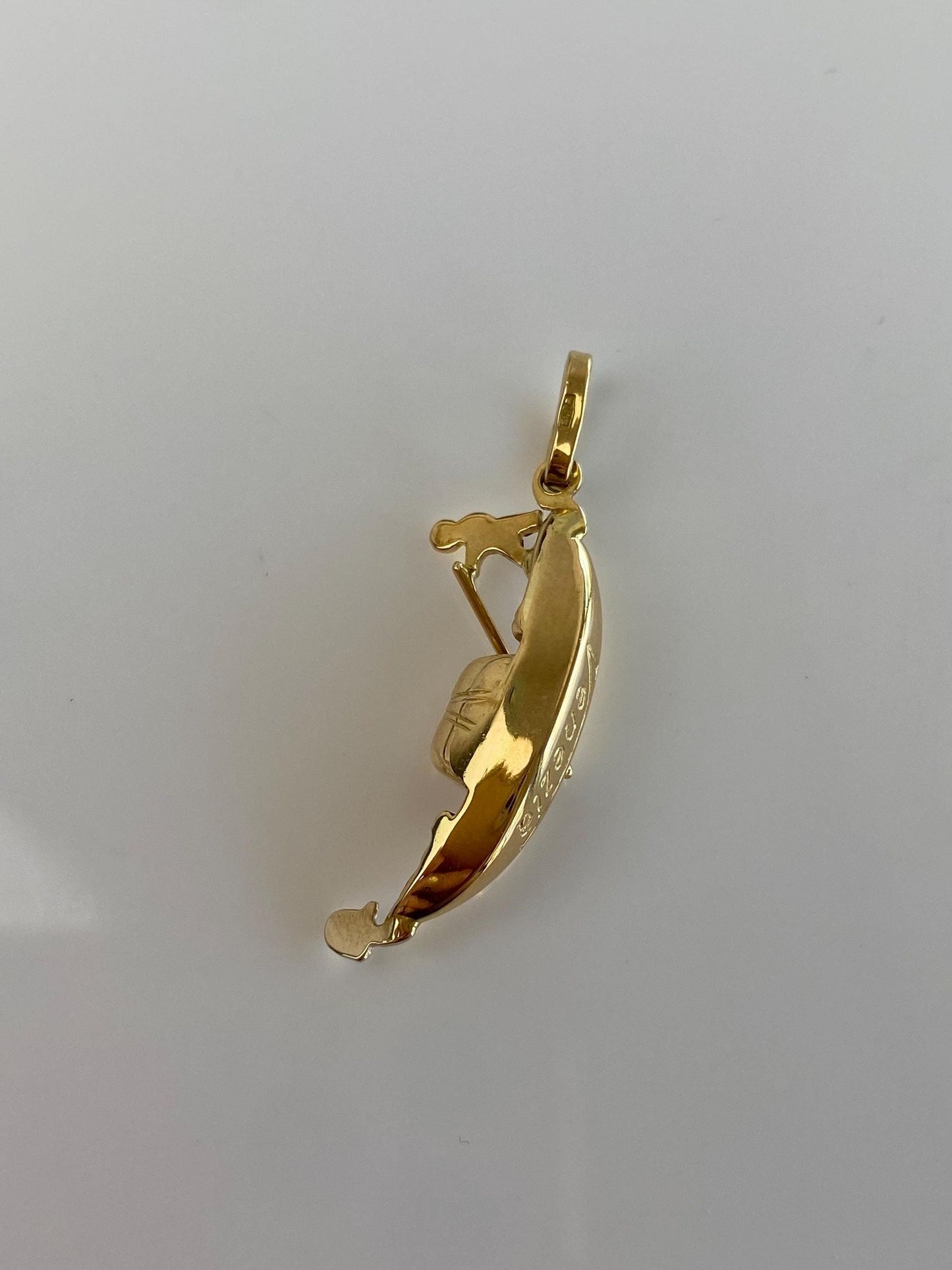 Vintage 18k Yellow Gold Gondola Charm