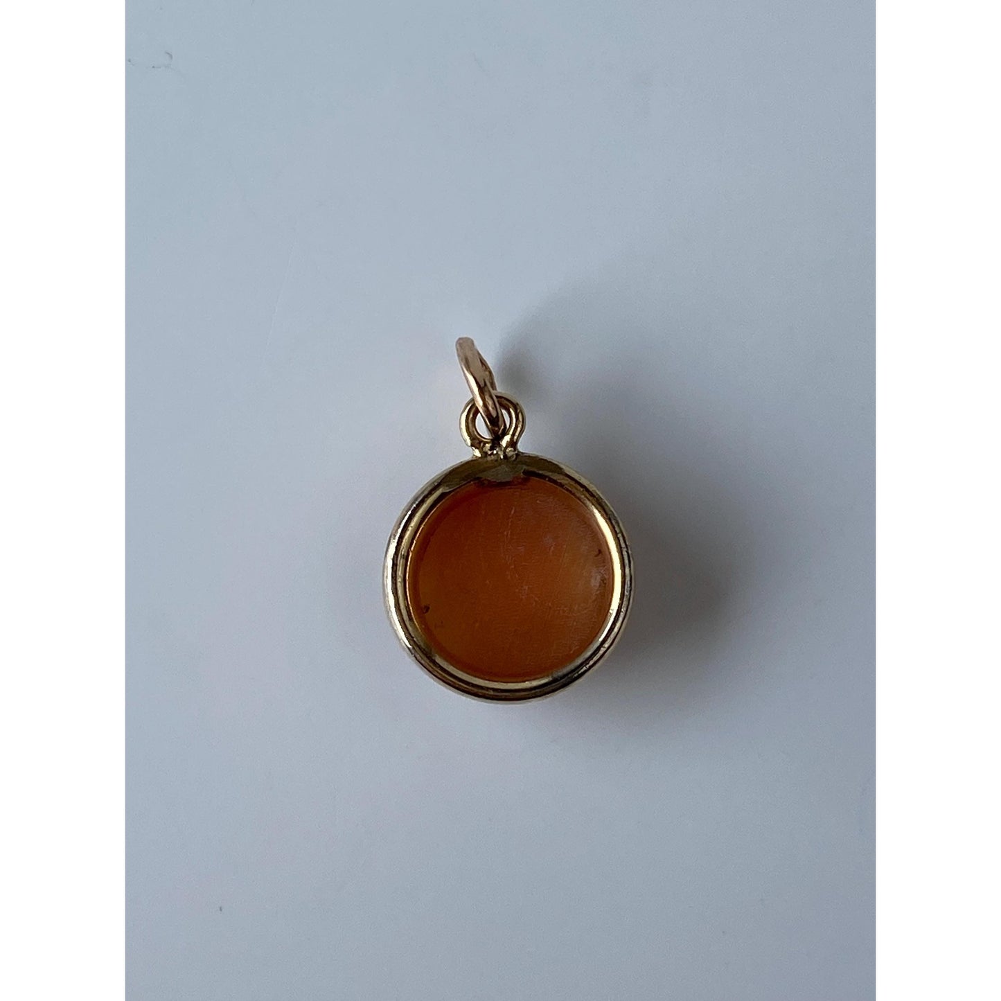 Vintage Solid 10k Yellow Gold Cameo Stick Pin Conversion Charm