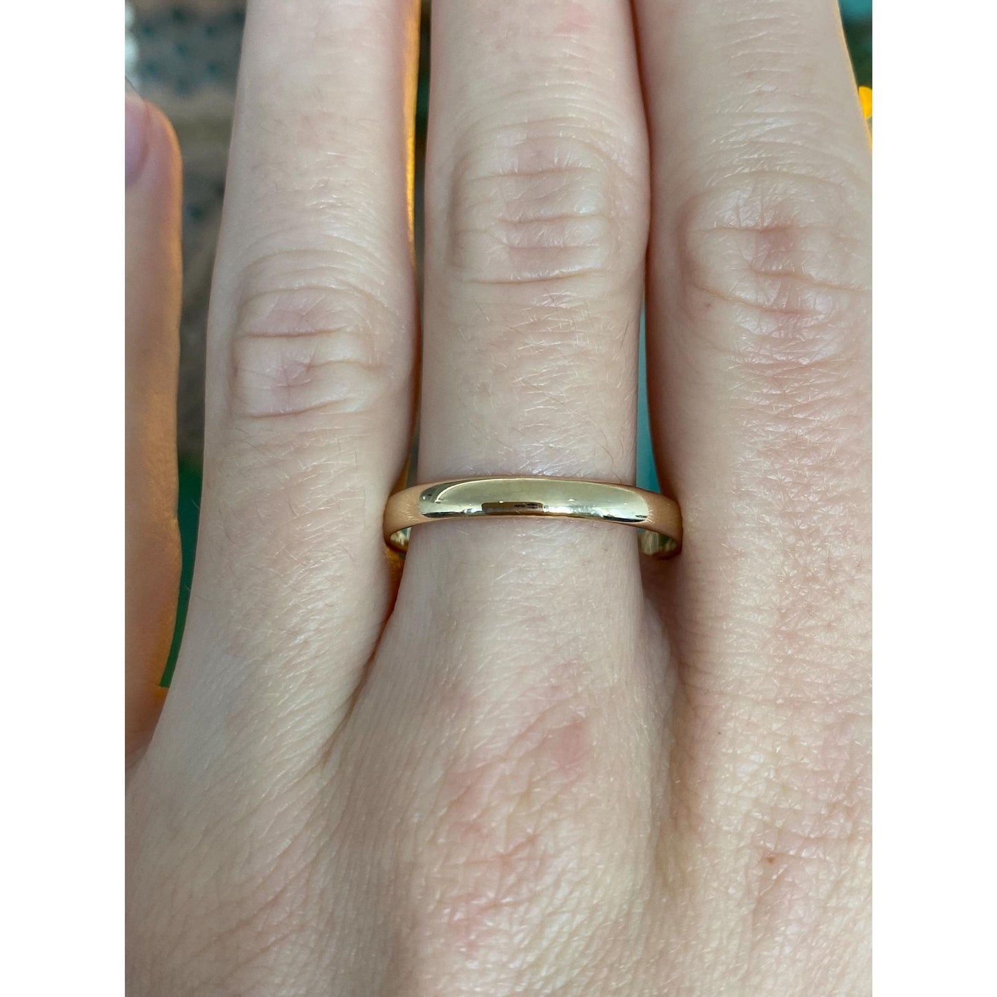 Vintage Solid 14k Yellow Gold Ring Band - Size 11.5