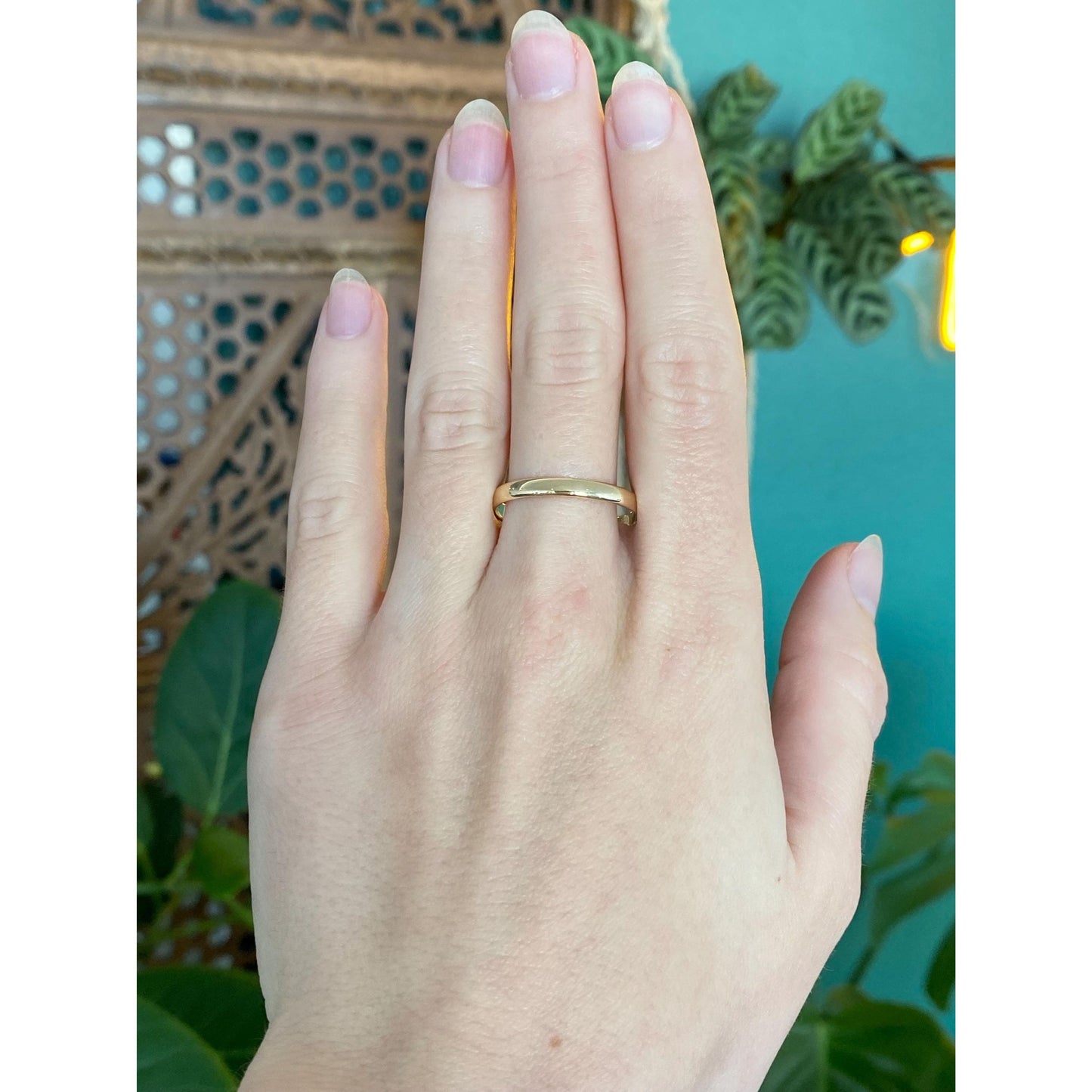 Vintage Solid 14k Yellow Gold Ring Band - Size 11.5