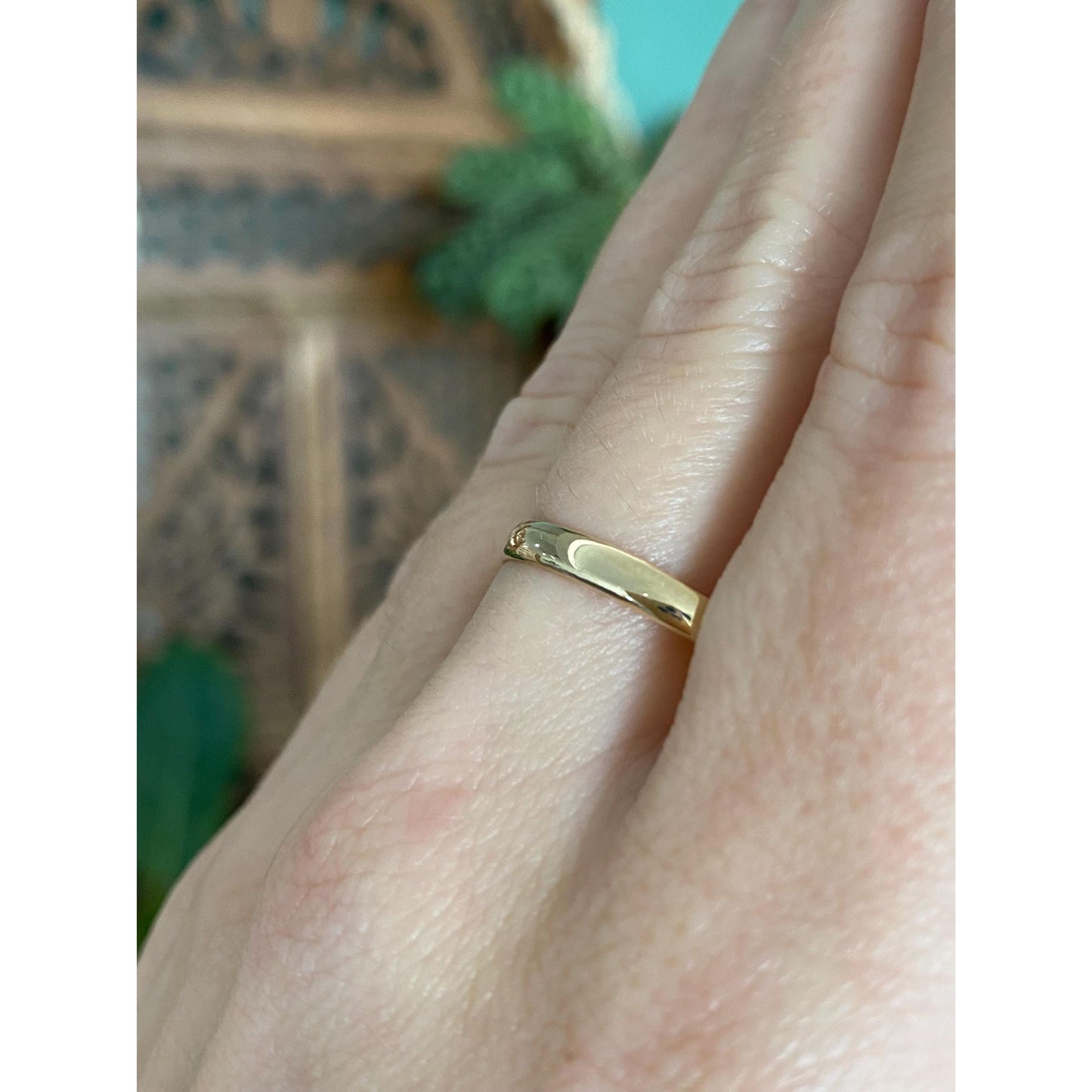 Vintage Solid 14k Yellow Gold Ring Band - Size 11.5