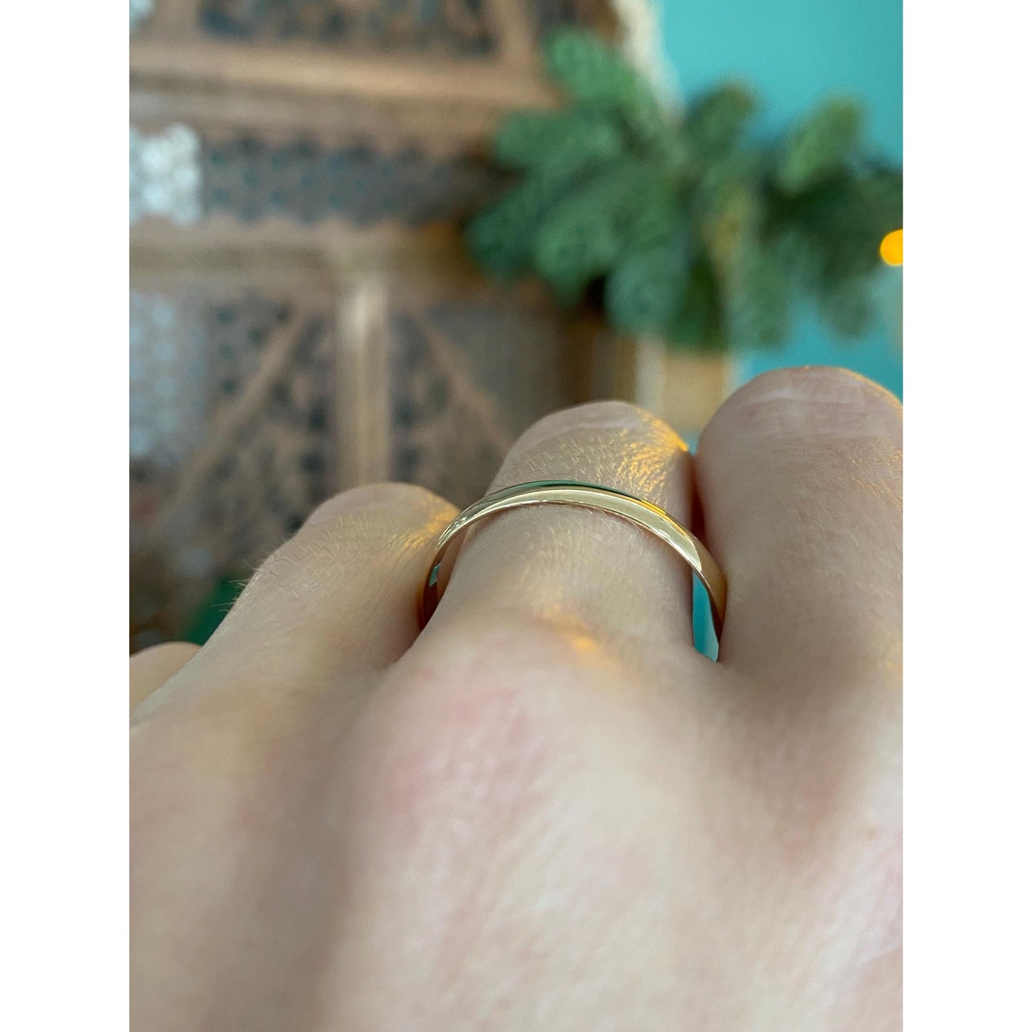 Vintage Solid 14k Yellow Gold Ring Band - Size 11.5