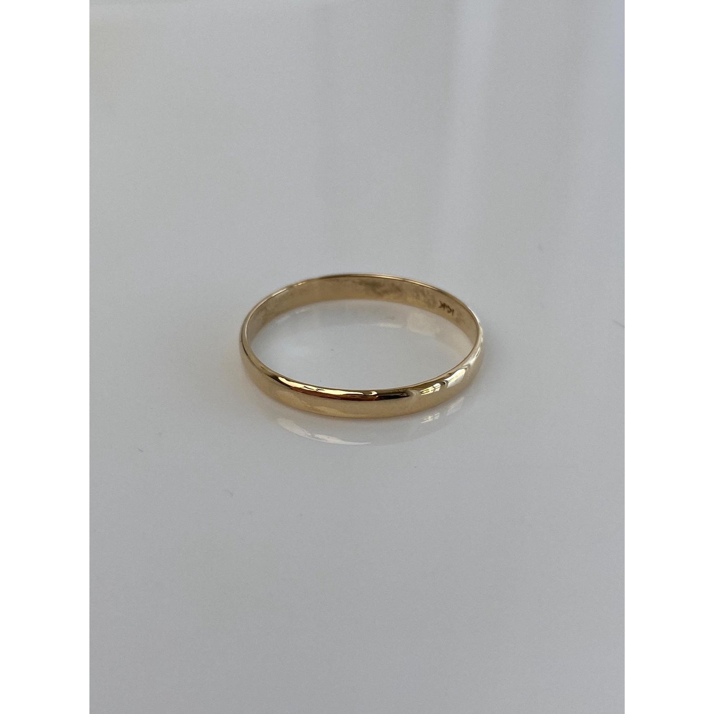 Vintage Solid 14k Yellow Gold Ring Band - Size 11.5