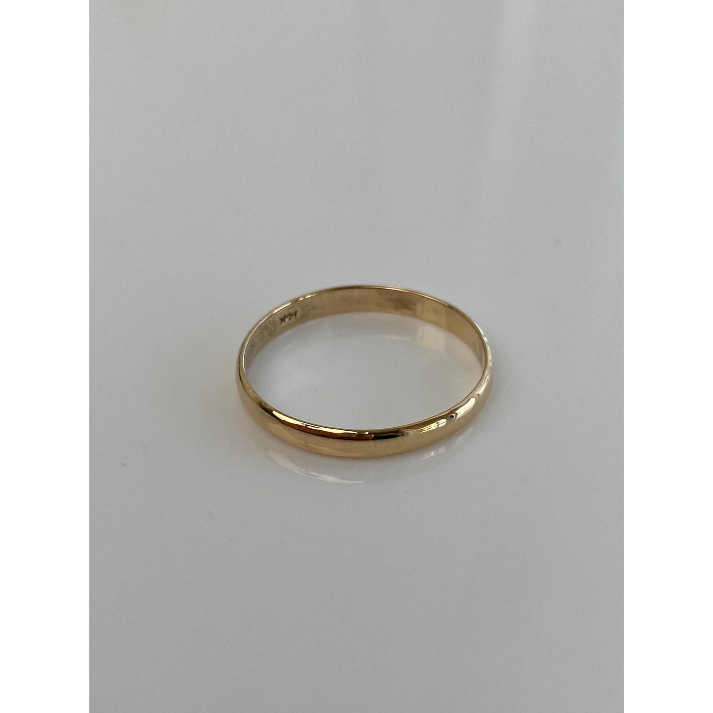 Vintage Solid 14k Yellow Gold Ring Band - Size 11.5