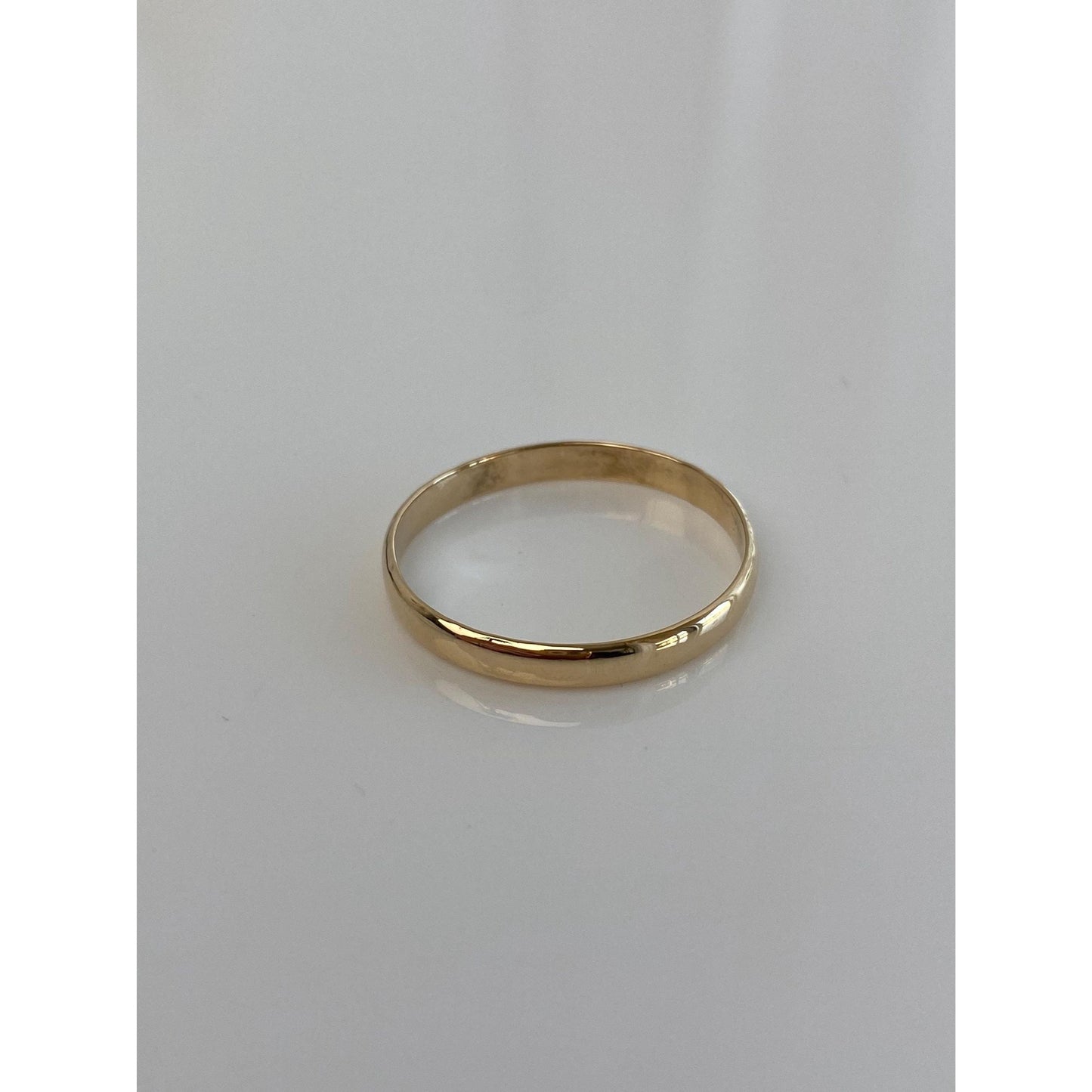 Vintage Solid 14k Yellow Gold Ring Band - Size 11.5