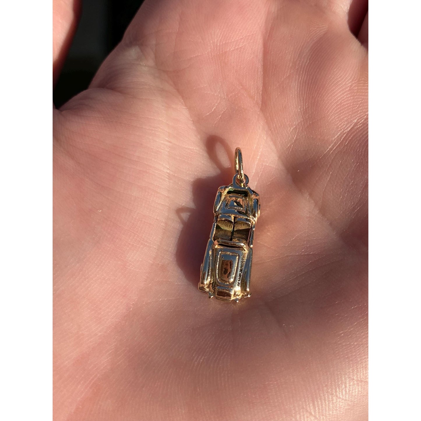 Vintage Solid 14k Yellow Gold Articulated Convertible Car Charm