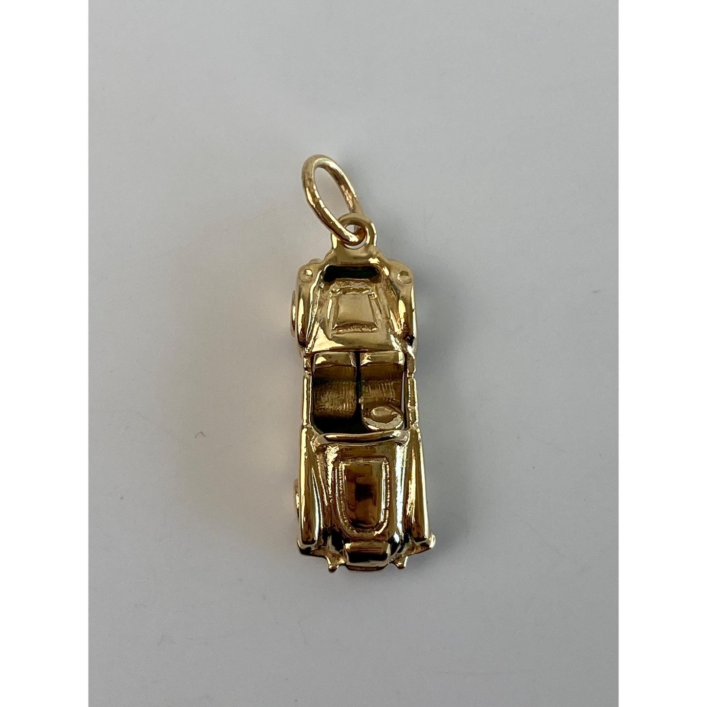 Vintage Solid 14k Yellow Gold Articulated Convertible Car Charm