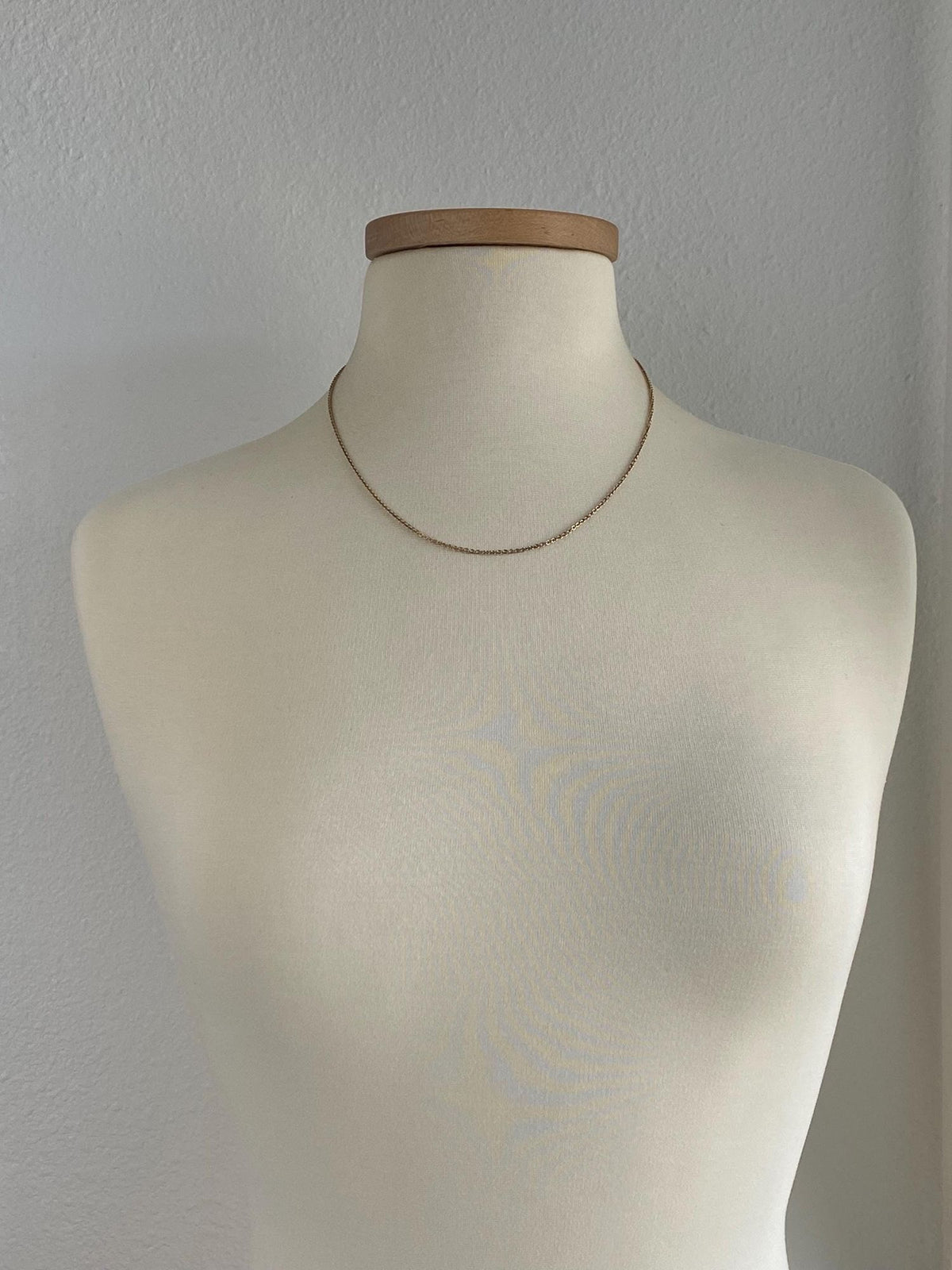 Vintage Solid 10k Yellow Gold Rolo Chain Necklace - 19.5 inches